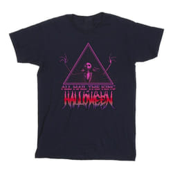 Disney - T-shirt THE NIGHTMARE BEFORE CHRISTMAS HALLOWEEN KING - Homme (Bleu marine)