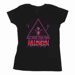 Disney - T-shirt THE NIGHTMARE BEFORE CHRISTMAS HALLOWEEN KING - Femme (Noir)