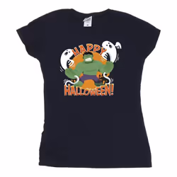 Marvel - T-shirt HAPPY HALLOWEEN - Femme (Bleu marine)