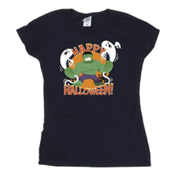 Marvel - T-shirt HAPPY HALLOWEEN - Femme (Bleu marine)