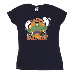 Marvel - T-shirt HAPPY HALLOWEEN - Femme (Bleu marine)
