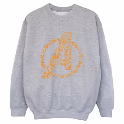 Marvel - Sweat AVENGERS HALLOWEEN - Garçon (Gris chiné)