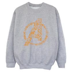 Marvel - Sweat AVENGERS HALLOWEEN - Garçon (Gris chiné)