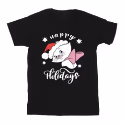 Disney - T-shirt THE ARISTOCATS HAPPY HOLIDAYS - Homme (Noir)
