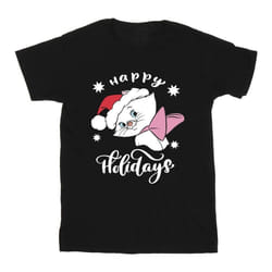Disney - T-shirt THE ARISTOCATS HAPPY HOLIDAYS - Homme (Noir)