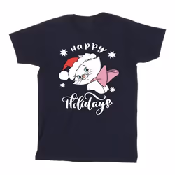 Disney - T-shirt THE ARISTOCATS HAPPY HOLIDAYS - Homme (Bleu marine)