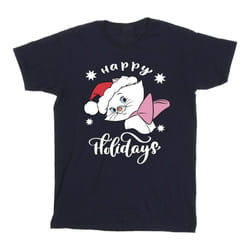 Disney - T-shirt THE ARISTOCATS HAPPY HOLIDAYS - Homme (Bleu marine)
