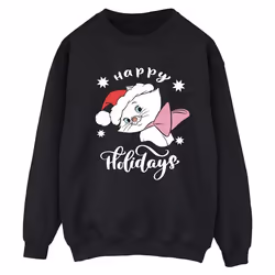 Disney - Sweat THE ARISTOCATS HAPPY HOLIDAYS - Femme (Noir)