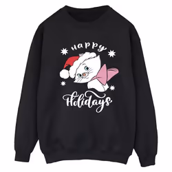Disney - Sweat THE ARISTOCATS HAPPY HOLIDAYS - Femme (Noir)