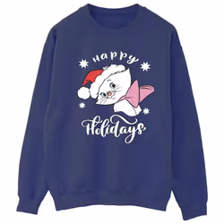 Disney - Sweat THE ARISTOCATS HAPPY HOLIDAYS - Femme (Bleu marine)