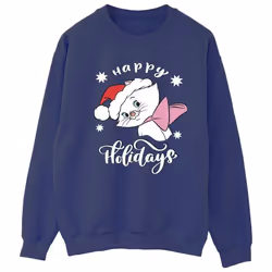 Disney - Sweat THE ARISTOCATS HAPPY HOLIDAYS - Femme (Bleu marine)