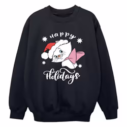 Disney - Sweat THE ARISTOCATS HAPPY HOLIDAYS - Garçon (Noir)