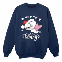 Disney - Sweat THE ARISTOCATS HAPPY HOLIDAYS - Garçon (Bleu marine)