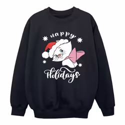 Disney - Sweat THE ARISTOCATS HAPPY HOLIDAYS - Fille (Noir)
