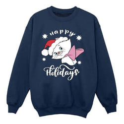 Disney - Sweat THE ARISTOCATS HAPPY HOLIDAYS - Fille (Bleu marine)