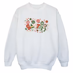Elf - Sweat FA LA LA - Garçon (Blanc)