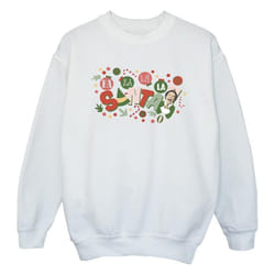 Elf - Sweat FA LA LA - Fille (Blanc)