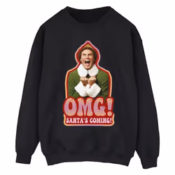 Elf - Sweat SANTA'S COMING - Homme (Noir)