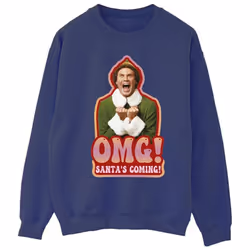 Elf - Sweat SANTA'S COMING - Homme (Bleu marine)