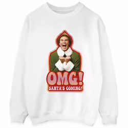 Elf - Sweat SANTA'S COMING - Homme (Blanc)
