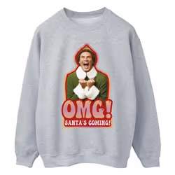 Elf - Sweat SANTA'S COMING - Homme (Gris chiné)