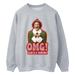 Elf - Sweat SANTA'S COMING - Homme (Gris chiné)