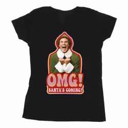 Elf - T-shirt SANTA'S COMING - Femme (Noir)