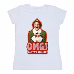 Elf - T-shirt SANTA'S COMING - Femme (Blanc)