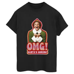 Elf - T-shirt SANTA'S COMING - Femme (Noir)