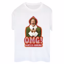 Elf - T-shirt SANTA'S COMING - Femme (Blanc)