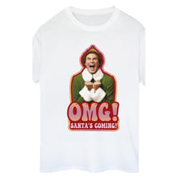 Elf - T-shirt SANTA'S COMING - Femme (Blanc)