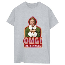Elf - T-shirt SANTA'S COMING - Femme (Gris chiné)