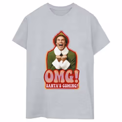 Elf - T-shirt SANTA'S COMING - Femme (Gris chiné)