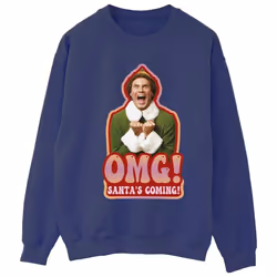 Elf - Sweat SANTA'S COMING - Femme (Bleu marine)