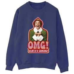 Elf - Sweat SANTA'S COMING - Femme (Bleu marine)