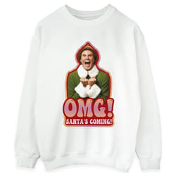 Elf - Sweat SANTA'S COMING - Femme (Blanc)