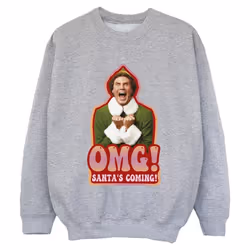 Elf - Sweat SANTA'S COMING - Garçon (Gris chiné)