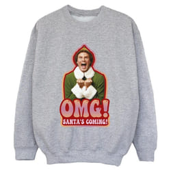 Elf - Sweat SANTA'S COMING - Garçon (Gris chiné)