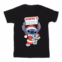 Disney - T-shirt SANTA'S HERE - Homme (Noir)