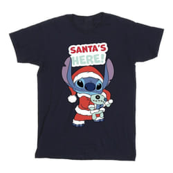 Disney - T-shirt SANTA'S HERE - Homme (Bleu marine)