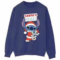 Disney - Sweat SANTA'S HERE - Homme (Bleu marine)