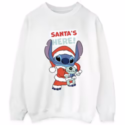 Disney - Sweat SANTA'S HERE - Homme (Blanc)