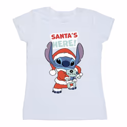 Disney - T-shirt SANTA'S HERE - Femme (Blanc)