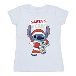 Disney - T-shirt SANTA'S HERE - Femme (Blanc)