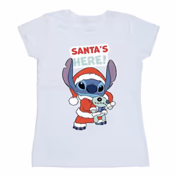 Disney - T-shirt SANTA'S HERE - Femme (Blanc)