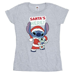 Disney - T-shirt SANTA'S HERE - Femme (Gris chiné)