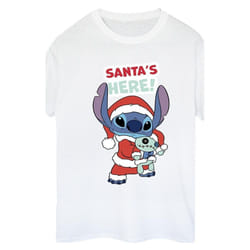 Disney - T-shirt SANTA'S HERE - Femme (Blanc)