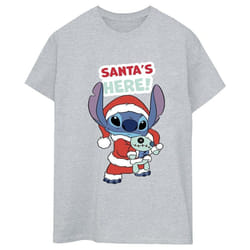 Disney - T-shirt SANTA'S HERE - Femme (Gris chiné)