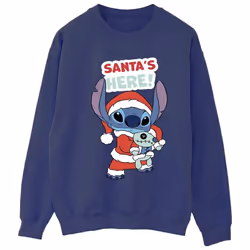 Disney - Sweat SANTA'S HERE - Femme (Bleu marine)