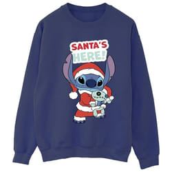 Disney - Sweat SANTA'S HERE - Femme (Bleu marine)